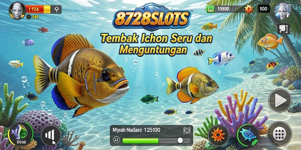 Tampilan menarik dari gameplay Tembak Ikan yang seru.