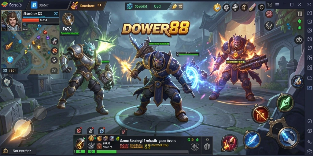 Tampilan menarik dari gameplay DOWER88 dengan strategi mendebarkan.