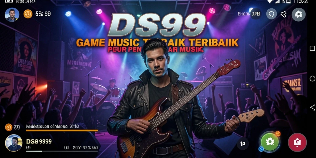 Tampilan gameplay DS99 dengan pengalaman bermain musik yang seru.
