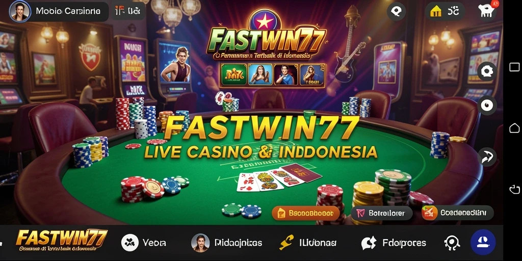 Tampilan gameplay Live Casino yang mendebarkan di FASTWIN77.