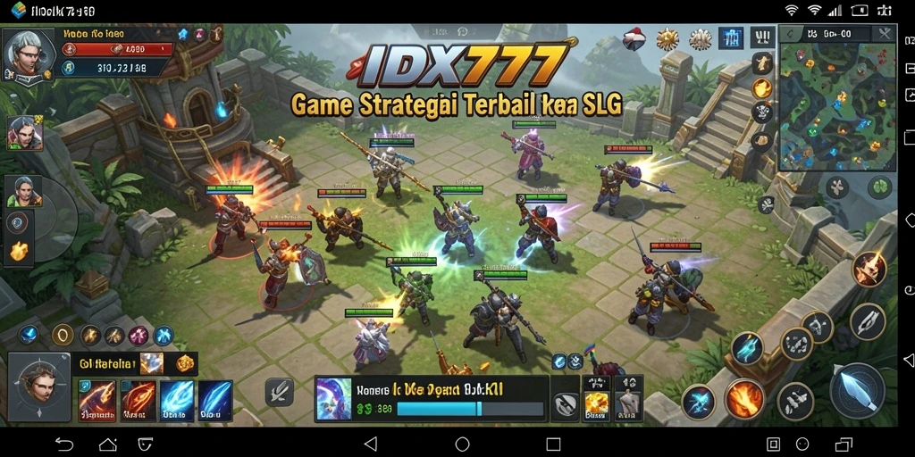 Tampilan gameplay seru dan strategis dalam game SLG IDX777.