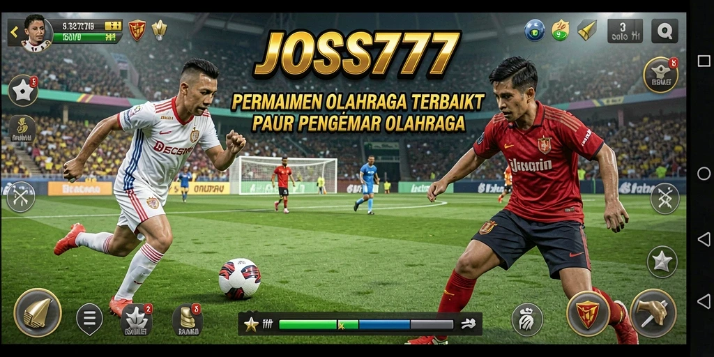Tampilan gameplay seru di JOSS777 dengan grafis olahraga yang menarik.