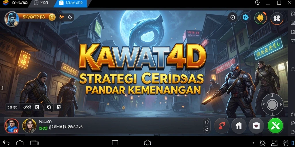 Tampilan menarik dari gameplay strategis KAWAT4D yang menantang.