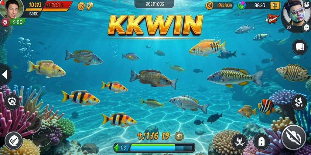 Tampilan gameplay KKWIN yang seru dan penuh warna.