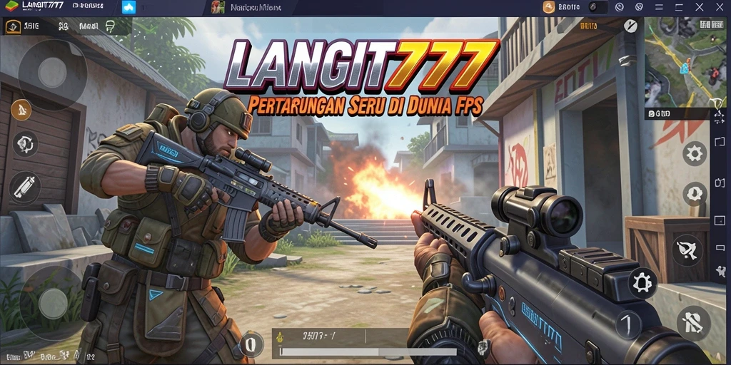 Gameplay mendebarkan dengan tembakan akurat di LANGIT777.