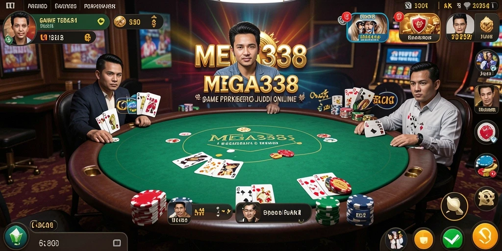 Tampilan menarik dari gameplay Poker di MEGA338 yang seru dan mengasyikkan.