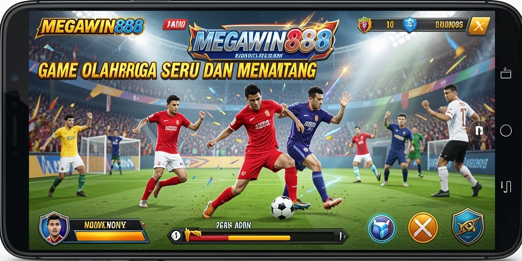 Tampilan gameplay seru dari MEGAWIN888 dalam kompetisi olahraga.