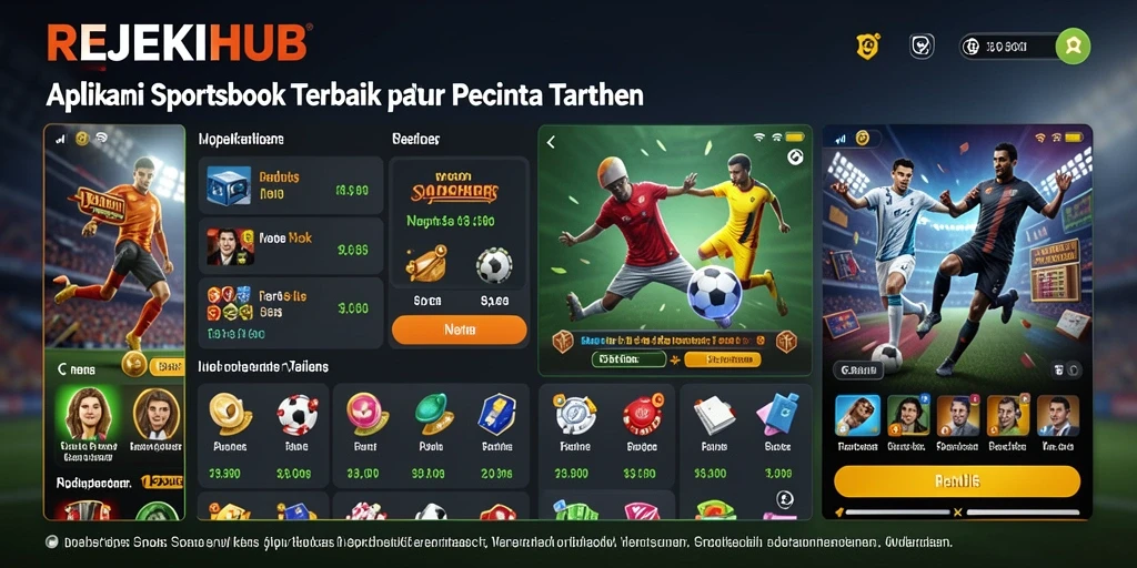 Tampilan menarik aplikasi REJEKIHUB saat bertaruh pada olahraga favorit.