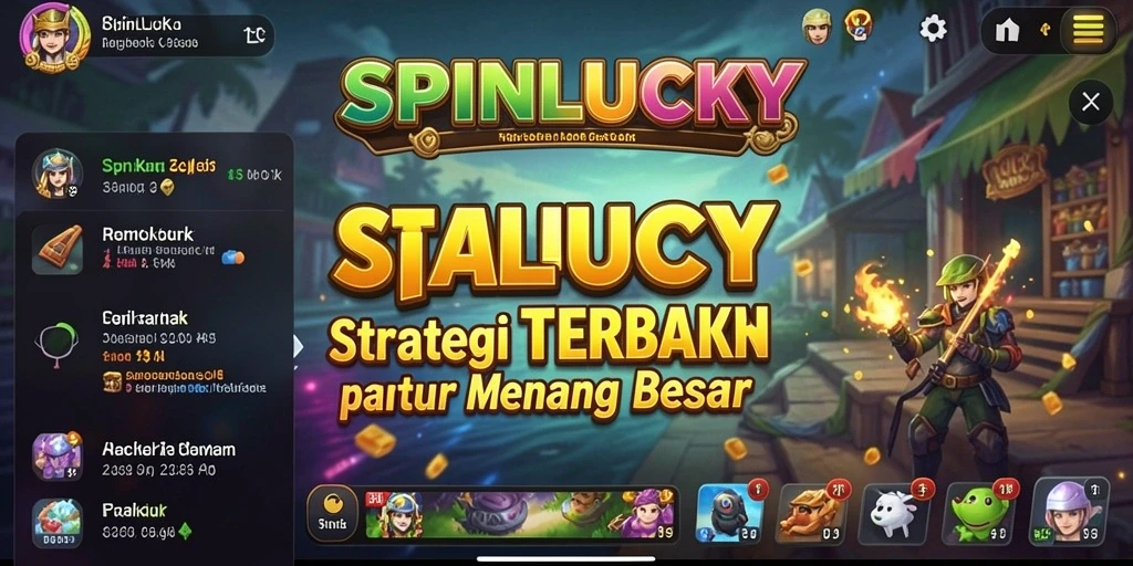 Tampilan gameplay seru dan menantang dari SPINLUCKY.
