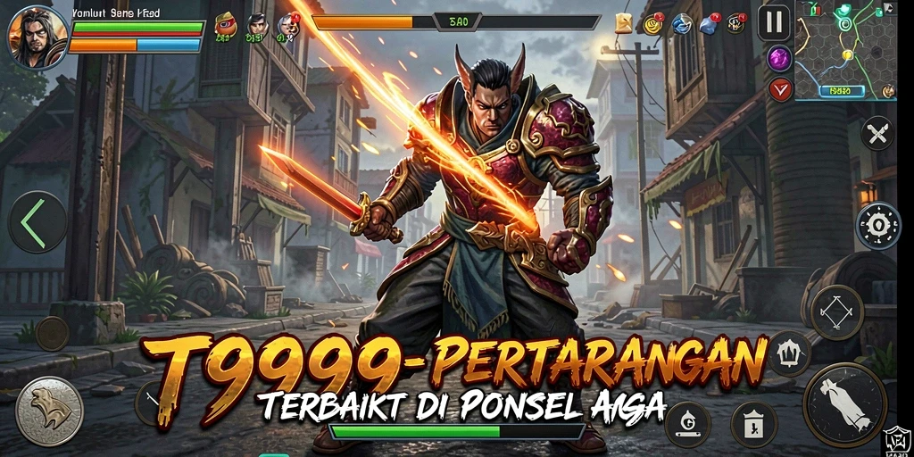 T9999 menampilkan pertarungan intens dengan karakter-k karakter yang unik.